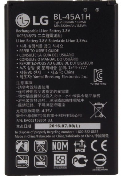 LG Uyumlu K10 K430 Bl-45A1H Batarya Pil 2300 Mah