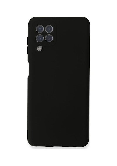 Samsung Galaxy A22 Kılıf Nano İçi Kadife Silikon - Siyah 0.2M-Çok Renkli