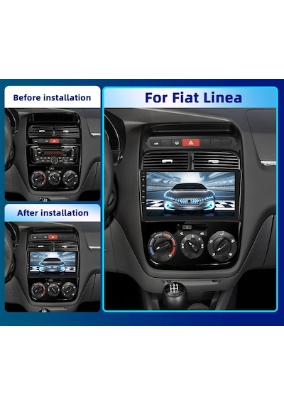 Fiat Linea Android Multimedya 2gb/32gb Carplayli 9 İnc Ips Ekran