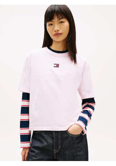 Tommy Hilfiger Tjw Kutulu Kesim Amblemli Kadın Pembe T-shirt Dw0dw22202tn9 Pembe