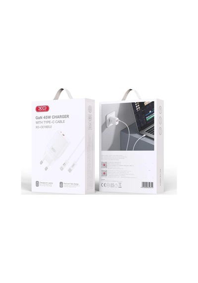 Özel Seri Priz Başlığı Cihaz Dolum Telefon Aksesuarı Ce16 Eu 45w Pd Hızlı Şarj Adaptörü Ve Type-c