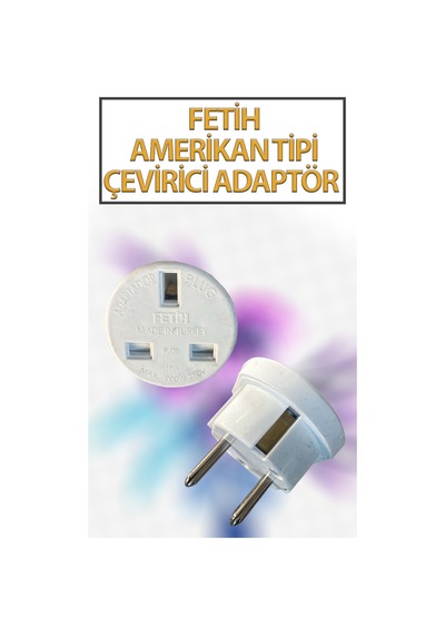 1 Adet Ingiliz Fiş Adaptör Çevirici Ingiliz-türk Çevirici Priz Adaptör