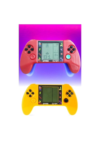 Taşınabilir Tetris Oyun Konsolu Renkli Retro Oyun Aleti Çocuklar İçin Eğlenceli Mini Konsol
