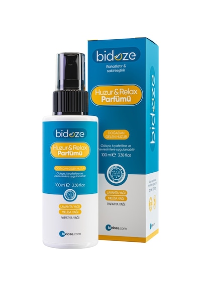 Bidoze Huzur & Relax Parfümü 100 Ml. Sakinleştirici Uyku Ve Yastık Spreyi Abundance Prosperity