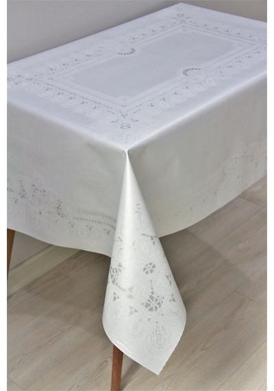 Elyaf Astarlı Silinebilir Pvc 120x160 Hazır Muşamba Masa Örtüsü - Doradüzzincir 001