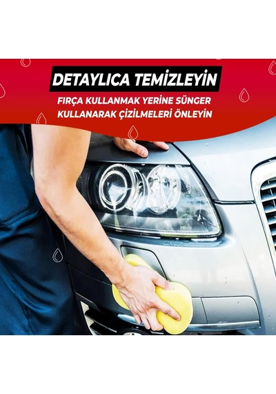 - Oto Yıkama Süngeri Ve Araba Kurulama Havlusu, Mikrofiber Araç Yıkama Rus Bezi Ve Sünger 2'li