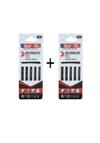 Baytec Ağaç Dekobaj Ağzı 5 Li Kartela Normal Kesim T111-c Mk2312 5685