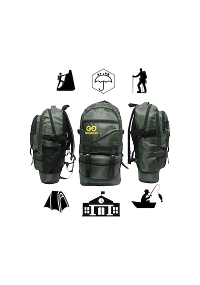 Baggor Siyah 65 L Outdoor Sırt Çantası