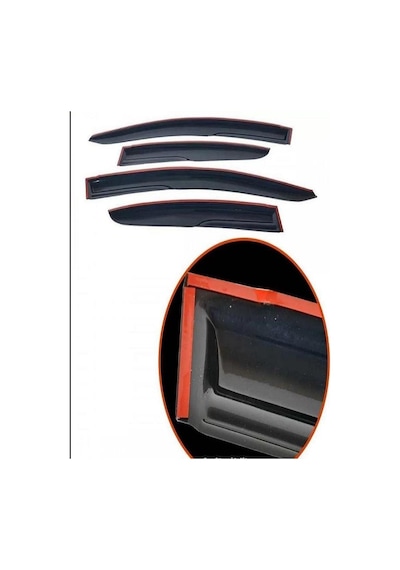 Isuzu D-max 02-12 Araca Özel Mugen Cam Rüzgarlıgı 4'lü Set