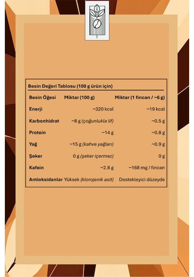 %100 Arabica Ethiopia Espresso 200g. Çekirdek Kahve Odun Ateşi Kavrum Orta Gövde, Dolgun Tat Espresso
