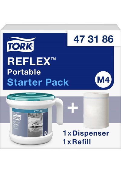 Tork Reflex Taşınabilir İçten Çekmeli Dispenser Sistemi + 1 Adet