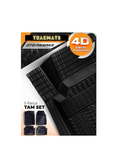 Trakmats Kyb29250 2016 4d Universal Estetik Ve Konforlu Oto Paspas Adk Siyah Peugeot 508 Seda