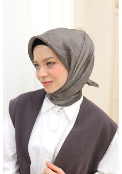 Silk Home Desenli Shiny Eşarp - 8647 - Mat Vizon Mat Vizon