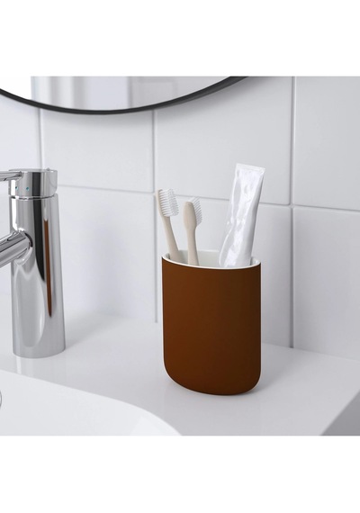 Ikea Ekoln Kahverengi 11 Cm Diş Fırçalık