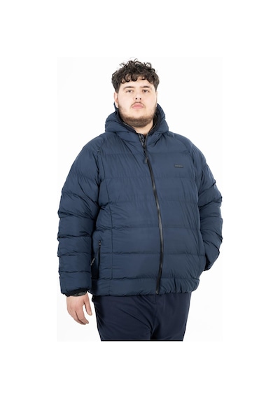 Maraton Sportswear Büyük Beden Erkek Kapşonlu Uzun Kol Basic Lacivert Mont 21391-lacivert Lacivert