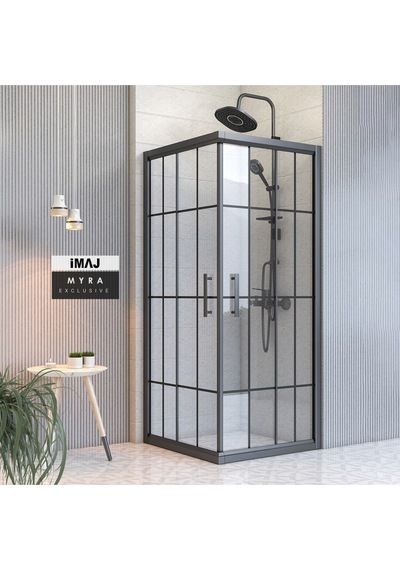 İmaj Banyo Myra Kare Duşakabin Siyah