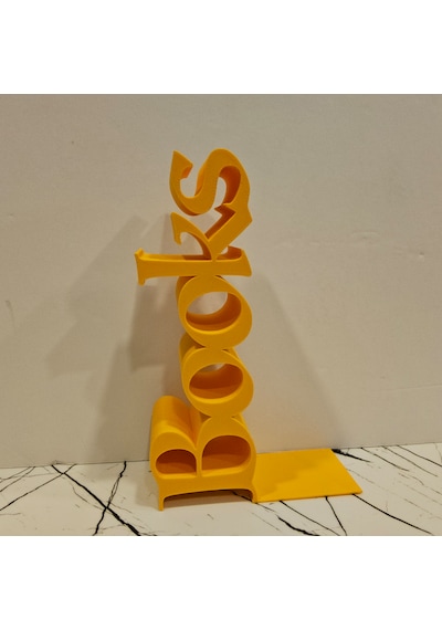 Kitap Tutucu Books Yazılı 3d - Sarı -