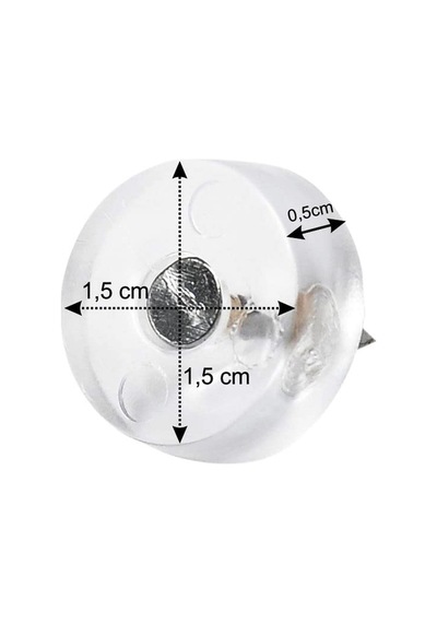X-perk Çivili Masa Sandalye Koltuk Zemin Koruyucu Yumuşak Plastik Kaydırmaz 20 Adet Çap 15 Mm Altın