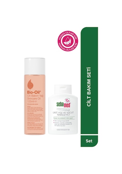 Bio-Oil Çatlak Karşıtı & Leke Karşıtı Bakım Yağı 125 ML + Sebamed Temizleme Jeli 200 ML