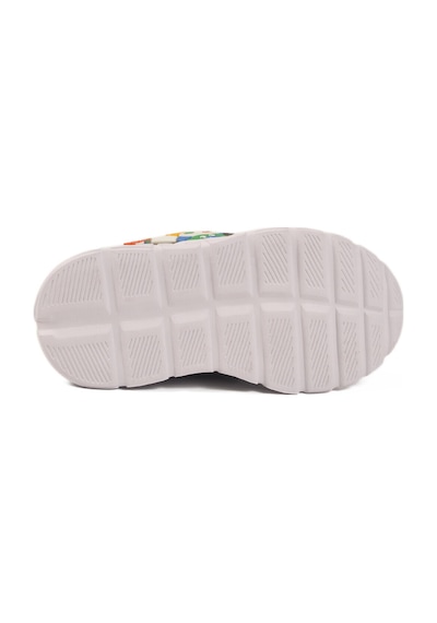 Ayakmod Siyah Cırtlı Işıklı Hafif Unisex Çocuk Spor Ayakkabı 1015 P Siyah-saks-kırmızı