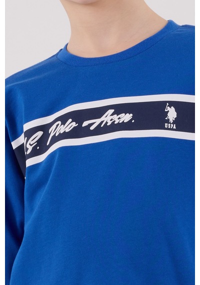 U.S. Polo Assn. U.s. Polo Assn Erkek Çocuk Mavi Pijama Takımı Us2210-c-v2
