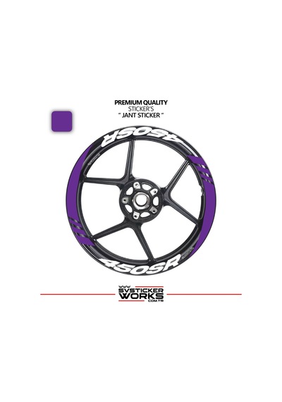 Cfmoto 450sr Geniş Jant Kaplama Sticker Etiket Modeli 16lı Set Sticker Yüksek Kalite