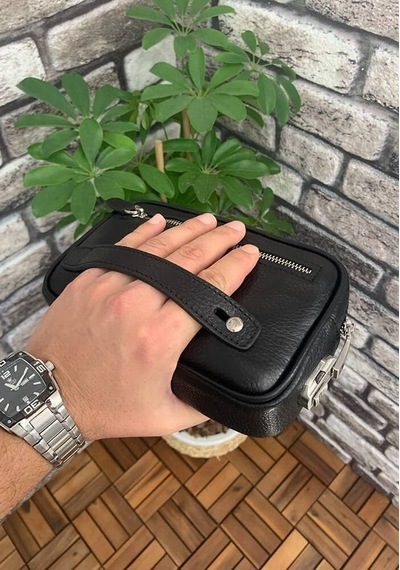 Guard Siyah Hakiki Deri Şifreli Kilit Mekanizmalı El Çantası // Grd260701wt1497 Çok Renkli