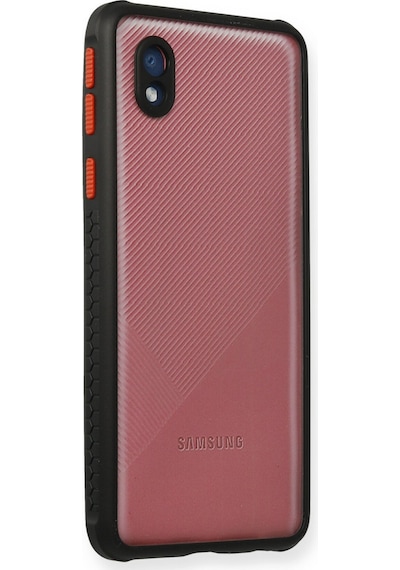 Samsung Galaxy A01 Core Uyumlu Kılıf Miami Şeffaf Silikon - Siyah