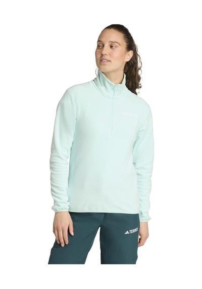 Adidas Multi Essentials Kadın Turkuaz Dik Yaka Sweatshirt Turkuaz