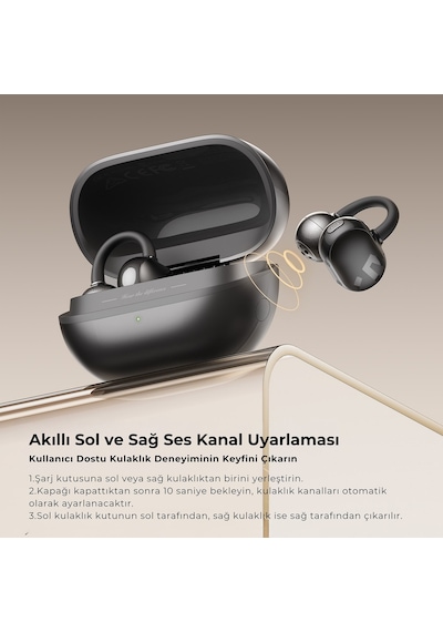 Soundpeats Pop Clip Open-Ear Enc Ows Bluetooth 5.4 Kablosuz Kulaklık