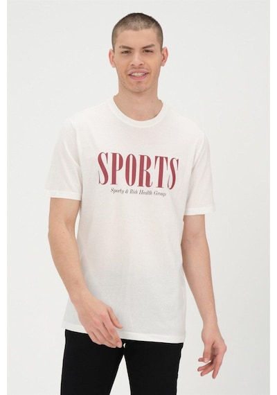 Rich Erkek Beyaz Basic T-shirt Basıkılı Slim Fit Rahat Kalıp %100 Pamuk Tişört Beyaz Rich Erkek Beyaz Basic T-shirt Basıkılı Slim Fit Rahat Kalıp %100 Pamuk Tişört Beyaz