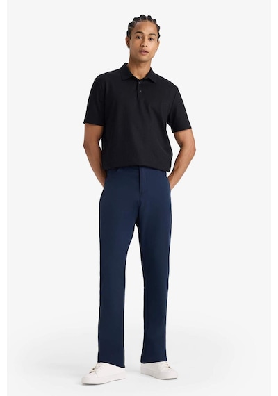 Defacto Defactofit Slim Fit Dar Kesim Standart Paça Dokuma Sporcu Pantolon E3333ax25aunv253 Lacivert