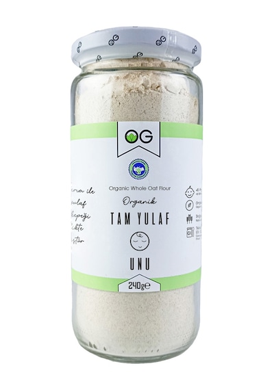 OG natural 2'li Organik Tam Yulaf Unu 240 Gr