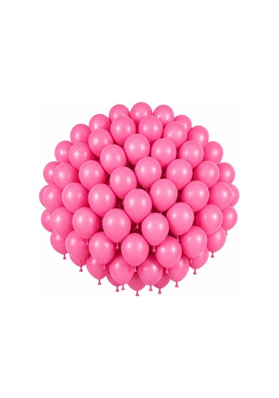 Pembe Renk Lateks Pastel Balon 30 Cm - 100 Adet