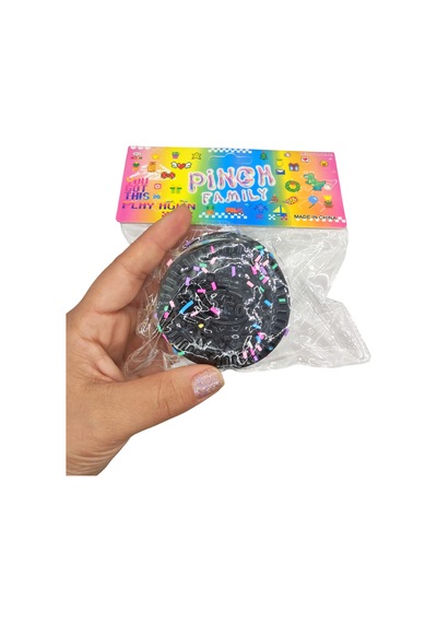 Yuvarlak Bisküvi Şekilli Squishy Taba Sukuşi Yumuşacık 6,5 Cm Sukuşi - 1 Adet