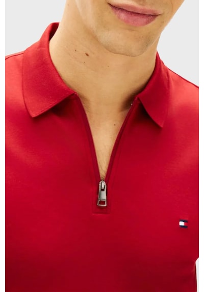 Tommy Hilfiger Erkek Polo Yaka T Shirt Mw0mw42758 Xıt Kırmızı Kirmizi
