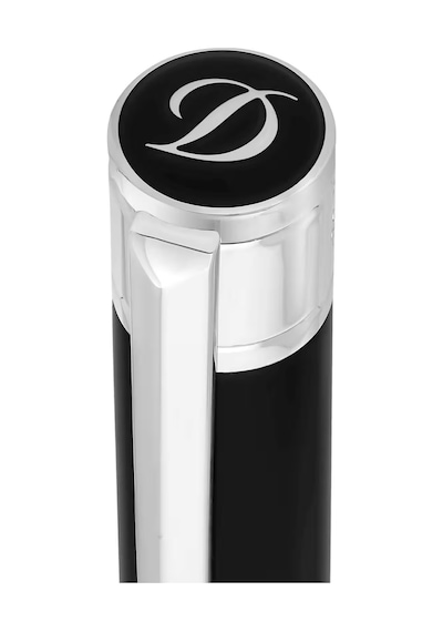 S.t. Dupont Initial Gümüş Tükenmez Kalem 275200 Siyah