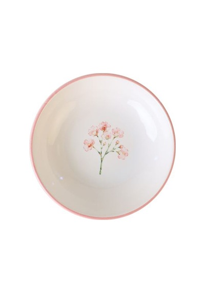 Keramika Minimal Çiçek Kase 14 Cm - 6 Adet Tarı