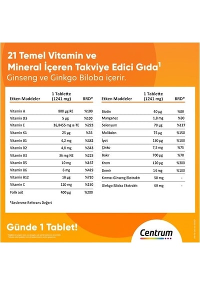 Centrum Energy 30 Tab