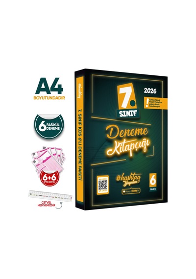 2026 7.sınıf #Hashtag Kazanım Değerlendirme Sınavı 6lı Sarmal Deneme Paketi Çözümlü Türkiye Geneli