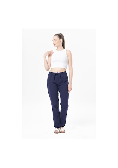 Eliş Şile Bezi Şile Bezi Çift Cepli Unisex Yazlık Pantolon Mor Mor-mor Mor