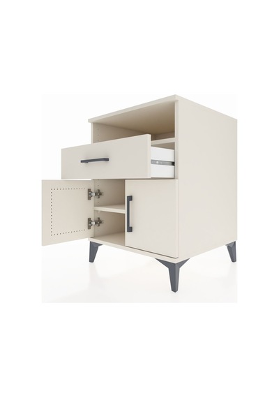 Kronos Komodin 2 Raflı Tek Çekmeceli 2 Kapaklı 60x59x80 Aytaşı-aytaşı Aytası
