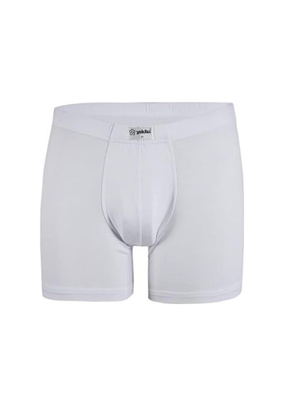 6 Adet Yıldız Erkek Bambu Likralı Boxer Short Beyaz 320