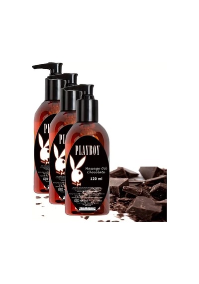 Hubrendy Sh Playboy Chocolate Massage Oil 3 Adet Çikolata Aromalı Vücut Masaj Yağı