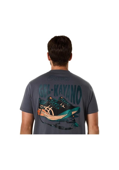 Asics Erkek Tişört Road Graphic Ss Tee 2031f026-021 Antrasit