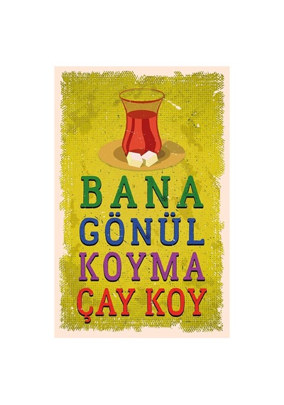 Çay Ve Kahve Tasarımlı Ahşap Poster Renkli - 645068108 Renkli