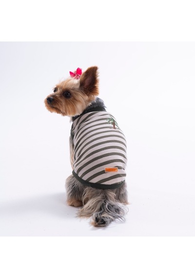 Palm Embroline Tişört Kedi Köpek Tişörtü-kedi Köpek Kıyafeti