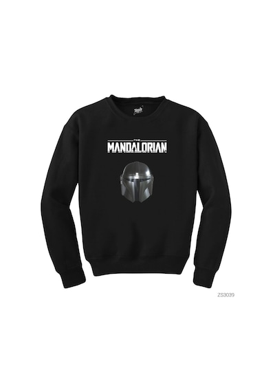 The Mandalorian Helmet Siyah Sweatshirt