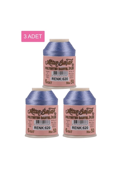 3 Adet Altınbaşak Oya Ve Dantel İpi 20 Gr - Royaleks - No: 620