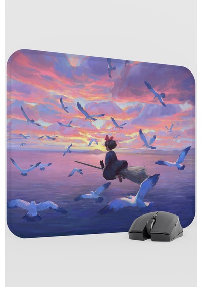 Kiki's Delivery Service Anime V5 - 48x40 Xl Gaming Kauçuk Kaymaz Taban Mouse Pad Fare Altlığı
